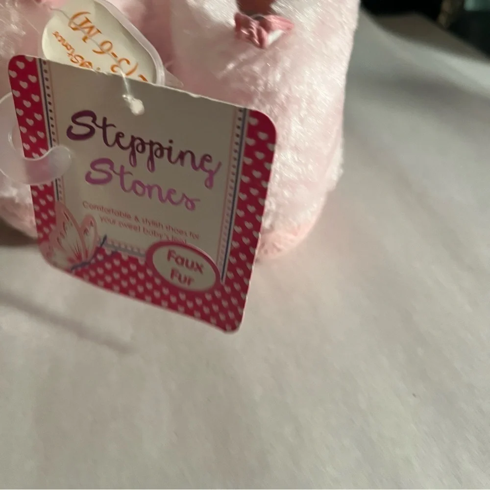 NWT‎ Stepping Stones First Step Infant Pink Fashion Boots Size 2( 3-6 Months)